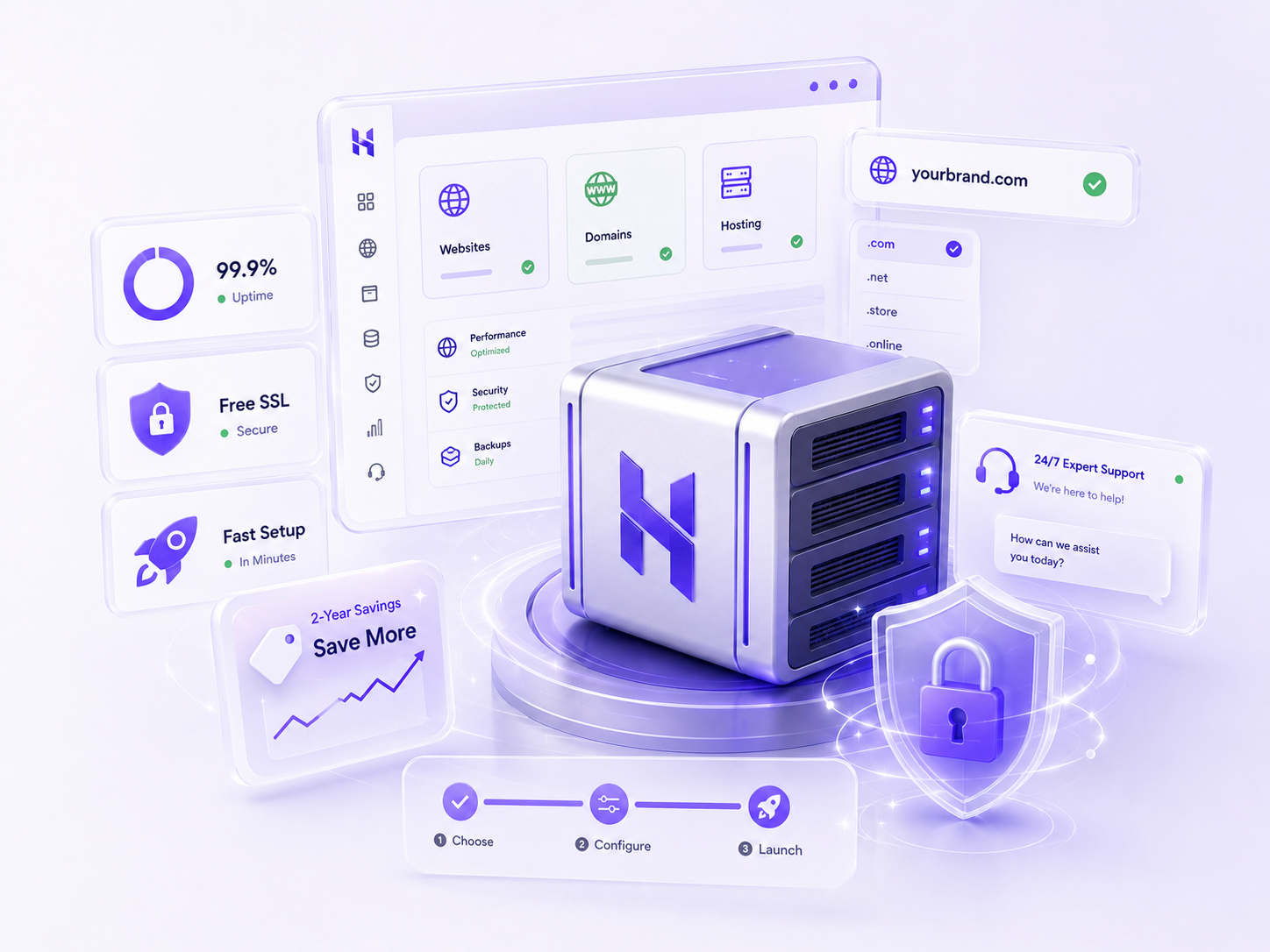 Hosterlo Premium Cloud Hosting Platform Hero