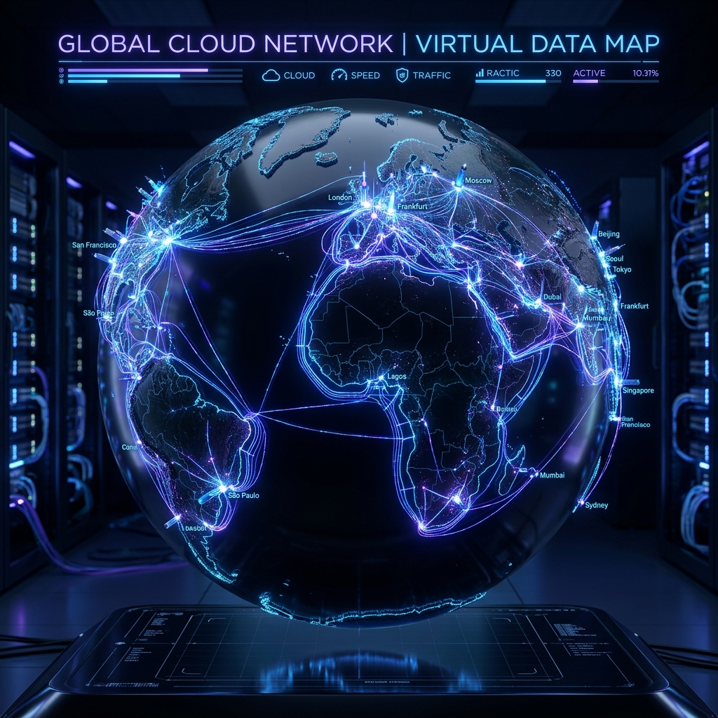 Hosterlo Global Network Map
